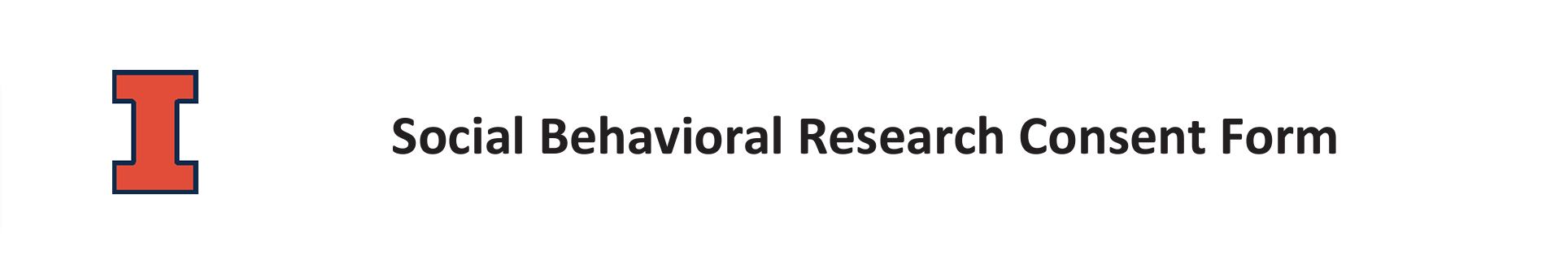 social behavioral research consent form logo